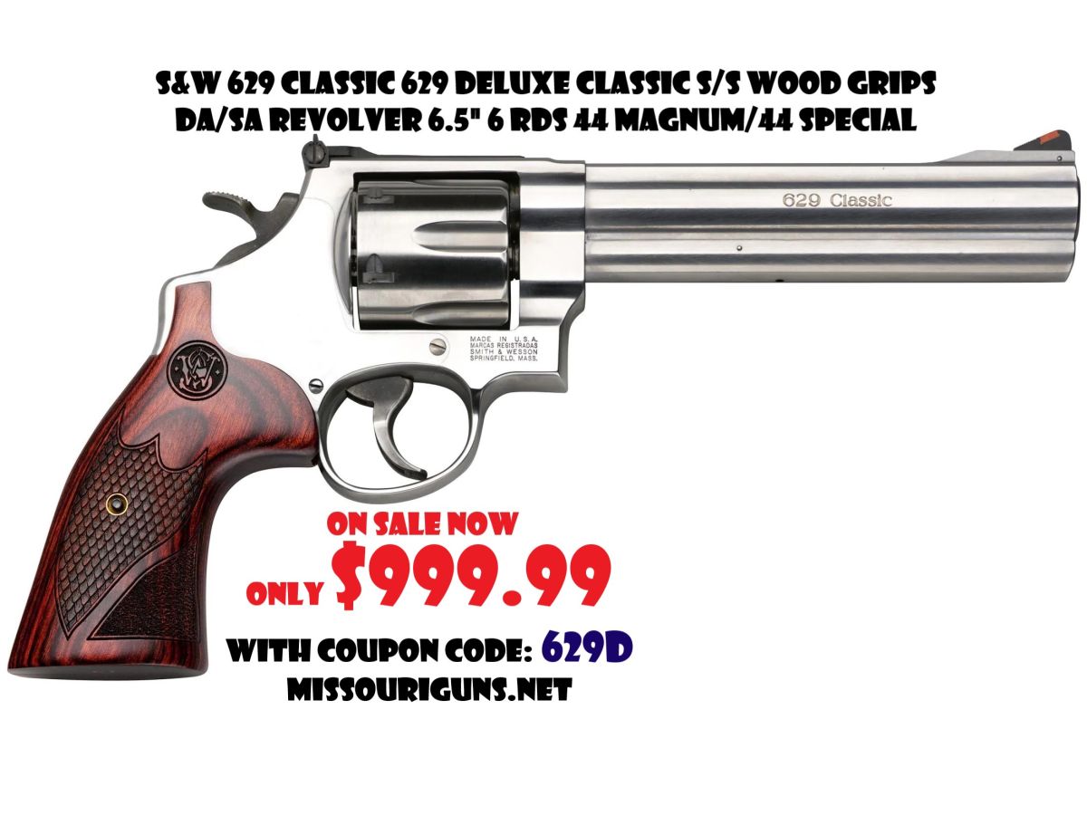 S&W 629 Deluxe 44M 150714 022188141566 IN STOCK $999.99