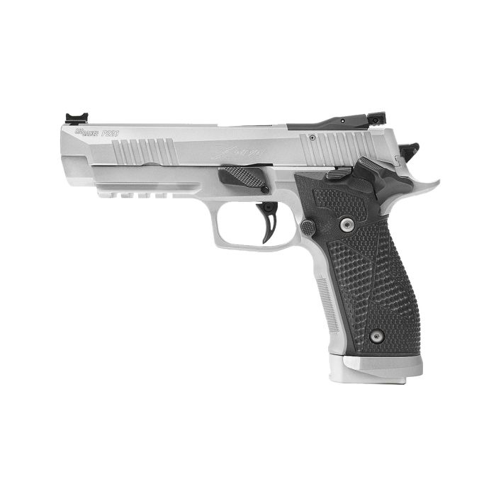 Sig Sauer P226 X-FIVE Stainless Custom Works Bull Barrel Fiber Optic Adjustable Sights Semi-Auto Pistol 5" 20+1 9MM MPN: 226X5-9-STAS UPC: 798681662722 - Image 2