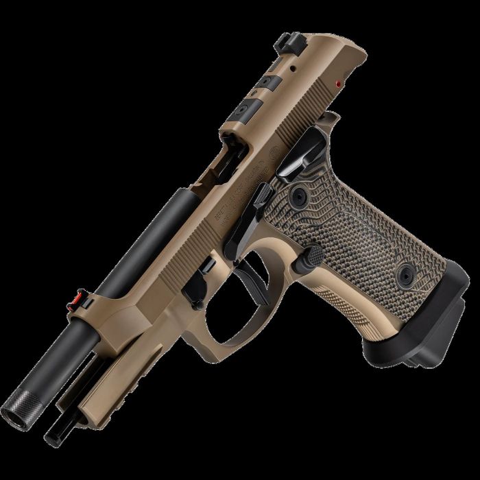 Beretta 92XI SAO Sabbia FDE Optics Ready Threaded Semi-Auto Pistol 4.7" 22+1 9MM MPN: J92XFMSA21SAB UPC: 082442988016 - Image 6