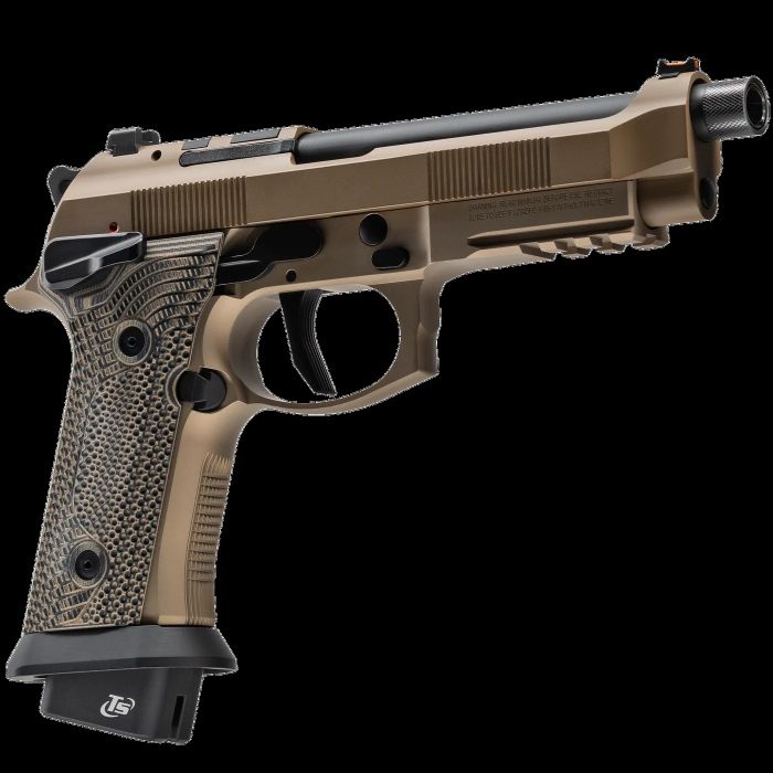 Beretta 92XI SAO Sabbia FDE Optics Ready Threaded Semi-Auto Pistol 4.7" 22+1 9MM MPN: J92XFMSA21SAB UPC: 082442988016 - Image 4