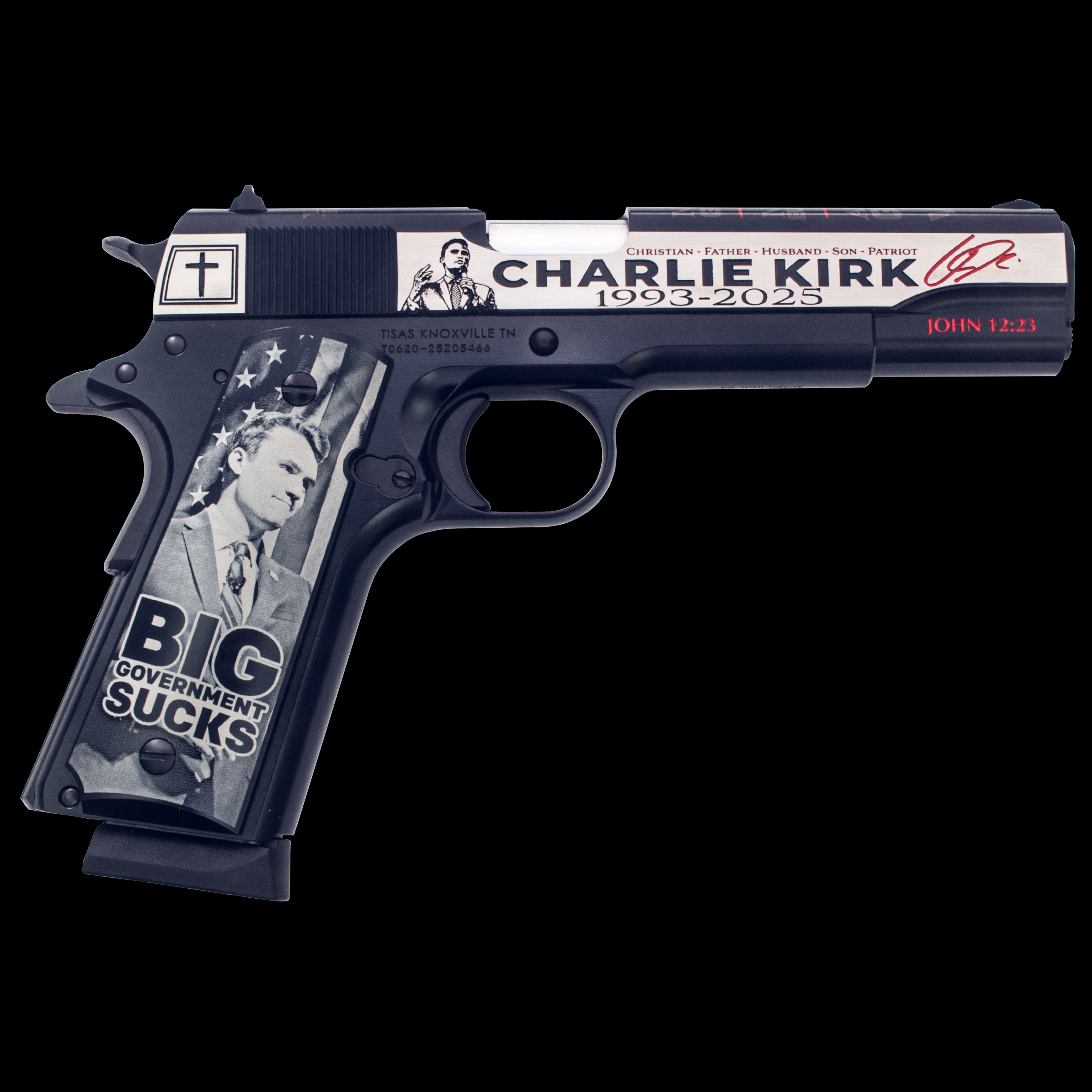 Tisas 2025 Charlie Kirk Commemorative 1911 Christian Patriot